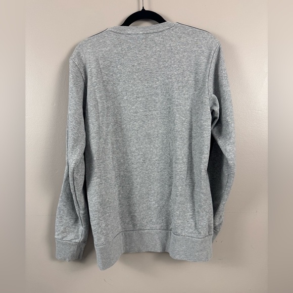 Adidas Men's Gray Sweater with Blue Accents - Picture 7 of 10